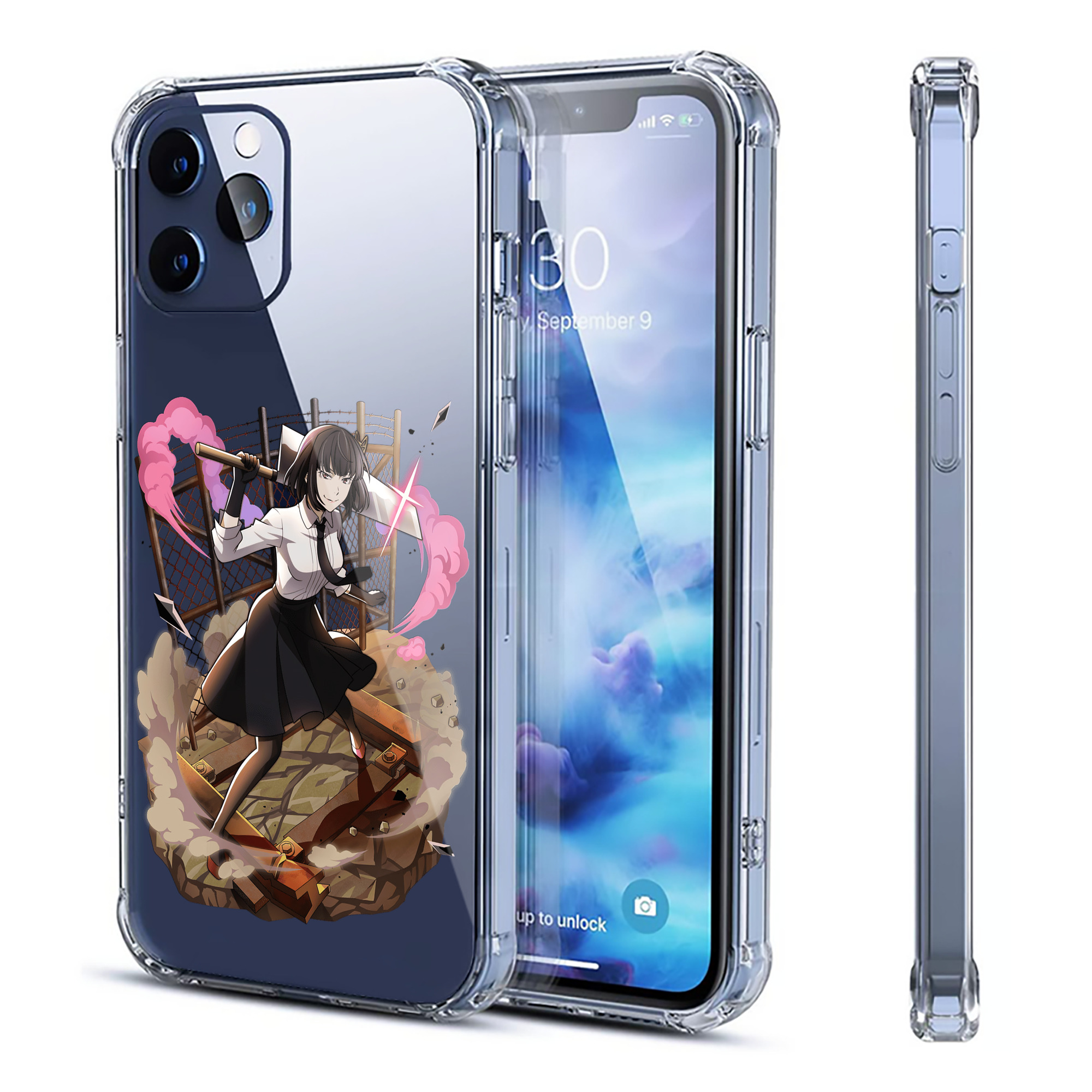 （画像用） 文豪ストレイドッグス Bungo Stray Dogs 【iPhone 12シリーズ対応】透明スマホケース（クリアソフトケース）